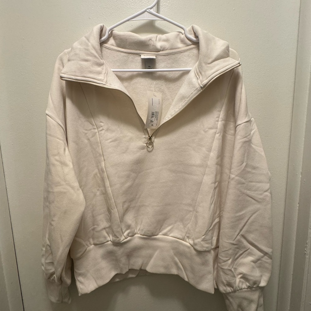 a new day Cream Fleece Pullover
